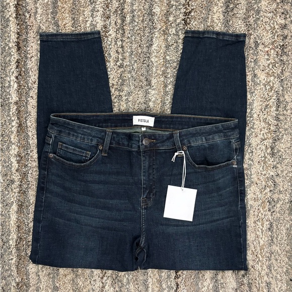Pistola Mid Rise Ankle Skinny Jeans Sz 32 NWT | Pistola Dark Wash Skinny Jeans- - Picture 1 of 13